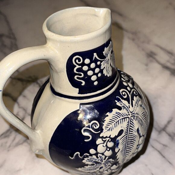 Geritz Gerz West Germany Wine Pitcher Pottery Stoneware 7.5x6" - Picture 10 of 10